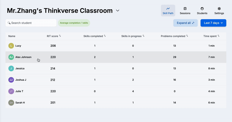 Personalized learning paths